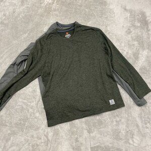 Rugged Elements Long Sleeve Heather Green Performance Shirt M a1216